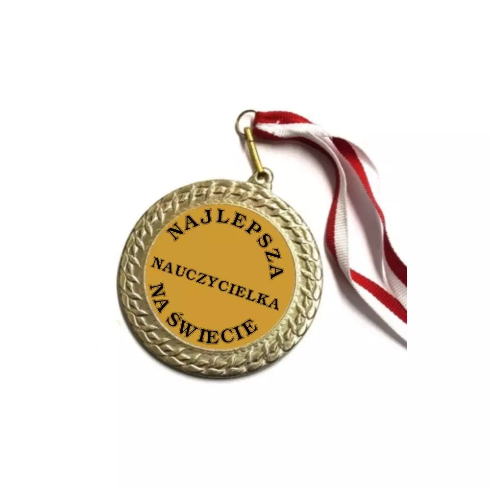 MEDAL NAJLEPSZA NAUCZYCIELKAI PODZIĘKOWANIE